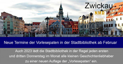 Zwickau - Neue Termine der Vorlesepaten in der Stadtbibliothek ab Februar