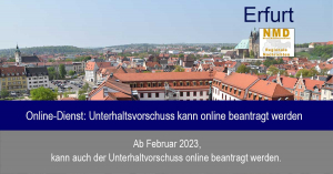 Halle (Saale) – Online-Dienst: Unterhaltsvorschuss kann online beantragt werden
