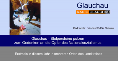Glauchau - Stolpersteine putzen zum Gedenken an die Opfer des Nationalsozialismus