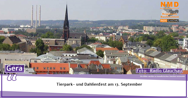 Gera - Am Samstag, den 13. September, findet dasTierpark- und Dahlienfest statt