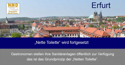 Erfurt - „Nette Toilette“ wird fortgesetzt