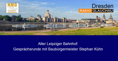 Dresden - Alter Leipziger Bahnhof: Gesprächsrunde mit Baubürgermeister Stephan Kühn