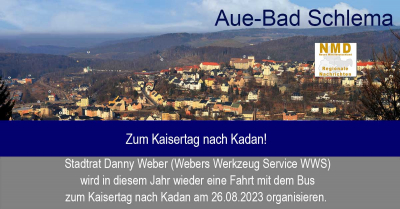 Große Kreisstadt Aue-Bad Schlema - Zum Kaisertag nach Kadan!