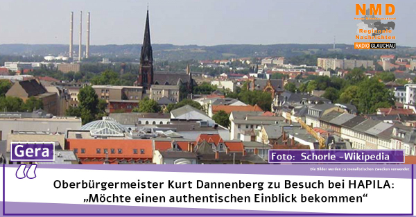 Gera - Oberbürgermeister Kurt Dannenberg zu Besuch bei HAPILA