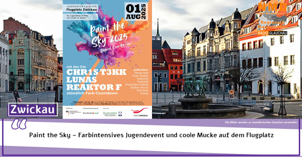 Zwickau - Paint the Sky – Farbintensives Jugendevent und coole Mucke auf dem Flugplatz