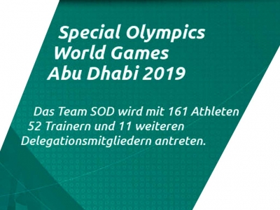 Special Olympics World Games Abu Dhabi 2019 - darunter 16 Athleten aus Sachsen