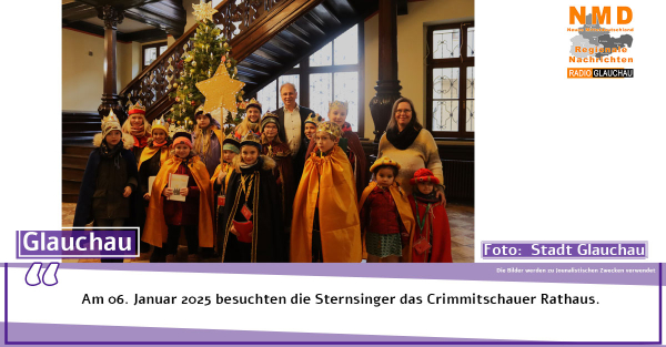 Crimmitschau - Sternsinger besuchten Crimmitschauer Rathaus